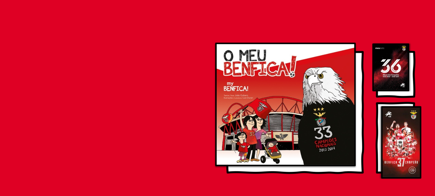 Conjunto de selos e livro Filatélico com o tema Benfica
