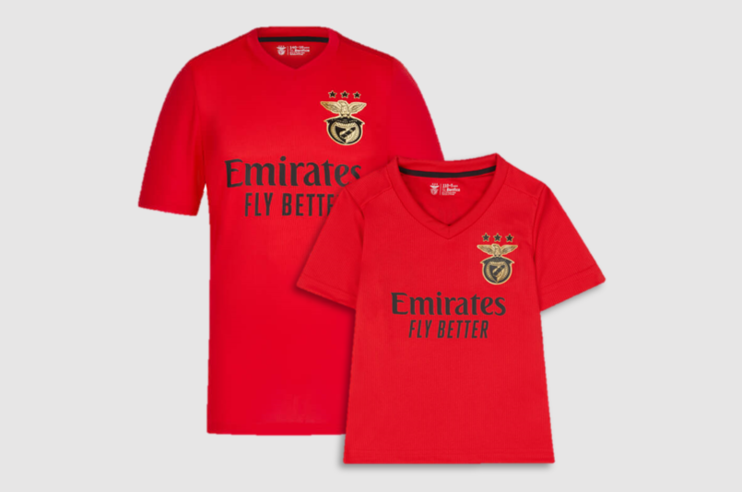 Réplica Camisola Principal SL Benfica 2020 2021 para bebé e criança