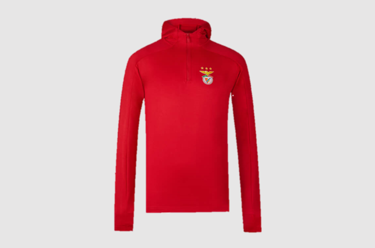 Réplicas sweat vermelha com capuz SL Benfica 2020 2021