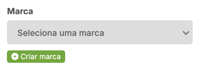 passos criar marcas a partir da ficha técnica dos produtos