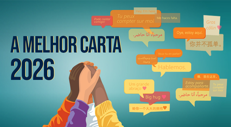 CTT- Concurso a Melhor Carta 2026 -Mãos dadas no ar e várias caixas de diálogo