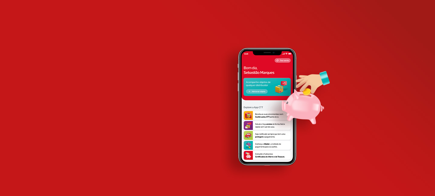Telemóvel com App CTT