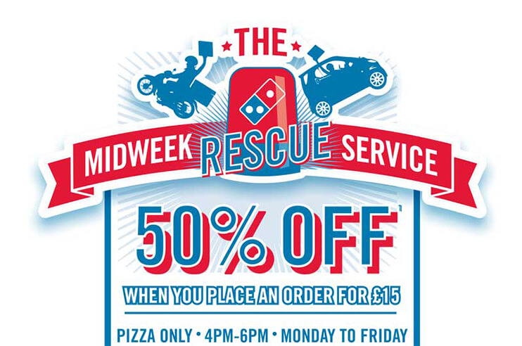 descontos 50% dominos pizza
