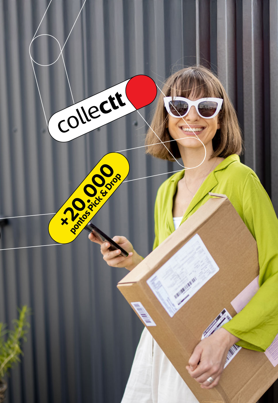Collectt mais de 20.000 pontos Pick & Drop.