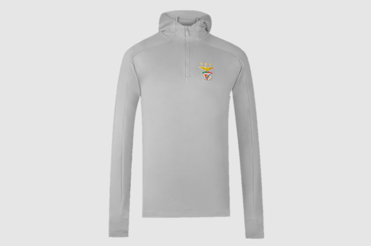 Réplica sweat cinza com capuz SL Benfica 2020 2021