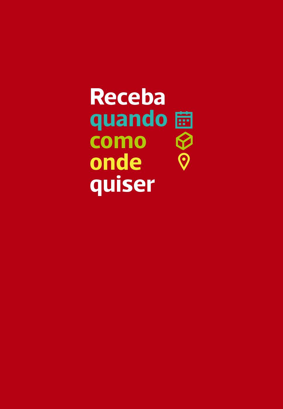 Mensagem dos CTT que transparece que entregam em todo o lado, à hora que quiser.
