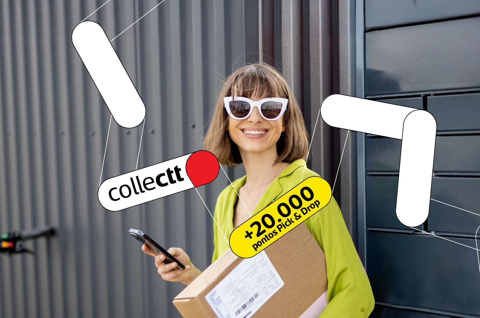 Collectt mais de 20.000 pontos Pick & Drop.