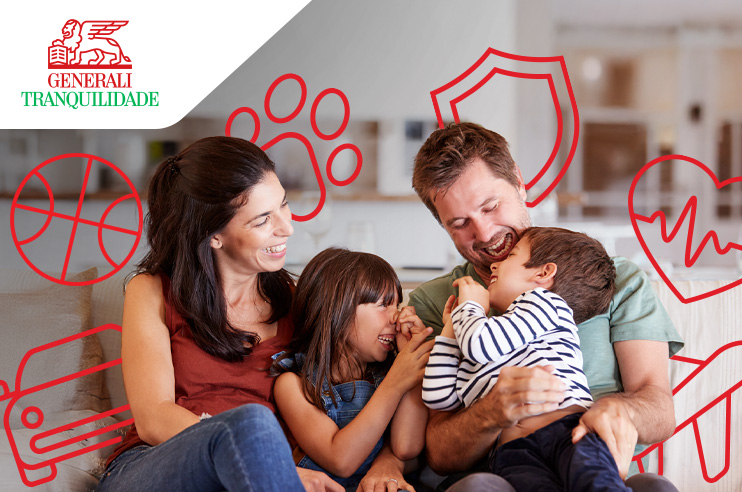 Família protegida pelos Seguros CTT.