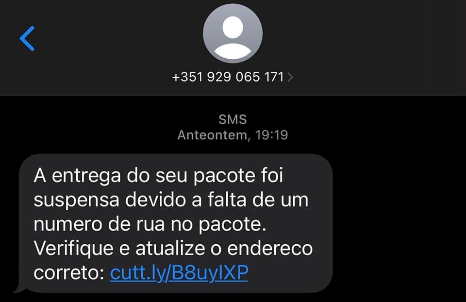 phishing endereço