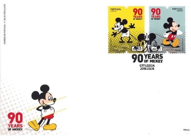 Sobrescrito 1º Dia com Série Mickey - 90 Anos