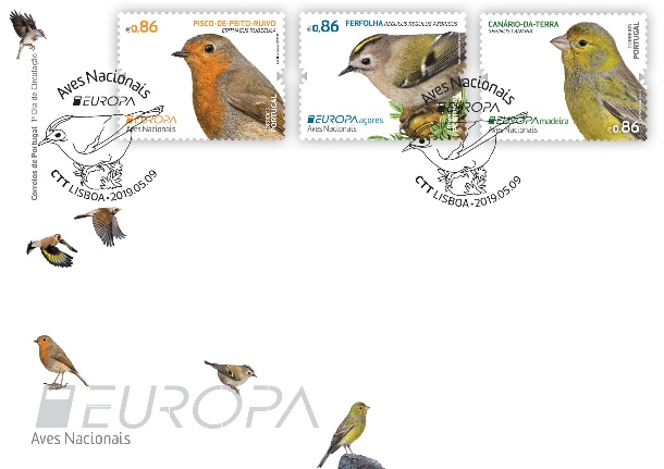 FDC Europa - Aves