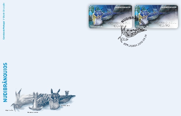 FDC Etiquetas Felimare Correio Azul