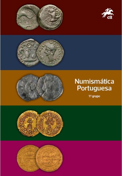 Pagela com série Numismática Portuguesa