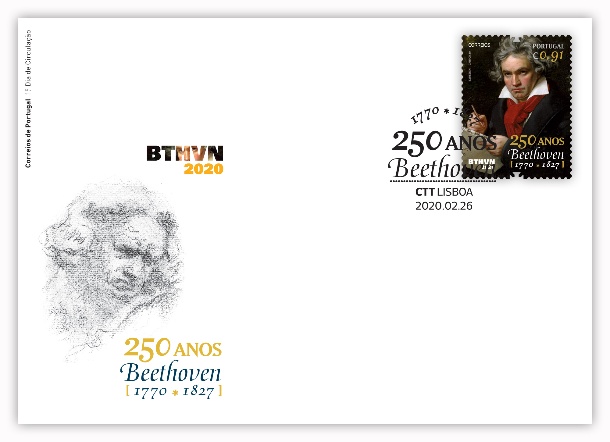 Sobrescrito 1ª Dia com Selo Beethoven