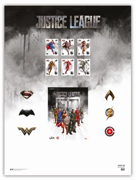 Folha de 1ª Dia com Série Justice League