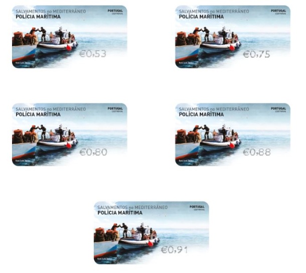Etiquetas Salvamentos no Mediterrâneo - Polícia M.