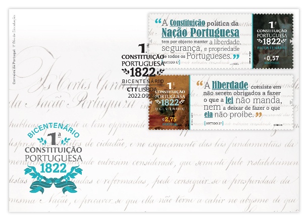 Sobrescrito 1.ºDia com Série Bicentenário