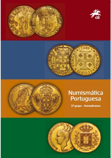 Pagela com Série Numismática Portuguesa 3.ºgrupo