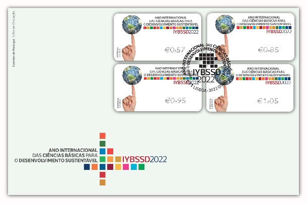 Sobrescrito 1º Dia Etiquetas Ano Internacional