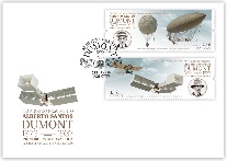 Sobrescrito 1.º Dia com Série Santos Dumont