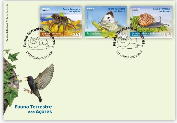 Sobrescrito 1.º Dia c Série Fauna Terrestre Açores