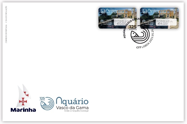 FDC Etiquetas Aquário Vasco da Gama - Fachada CA