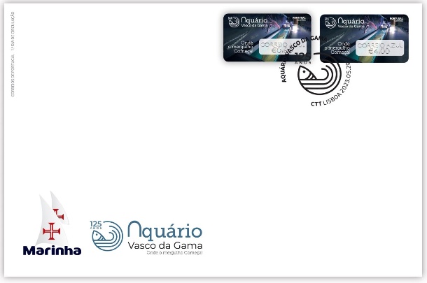FDC Etiquetas Aquário Vasco da Gama - Sala Lula CA