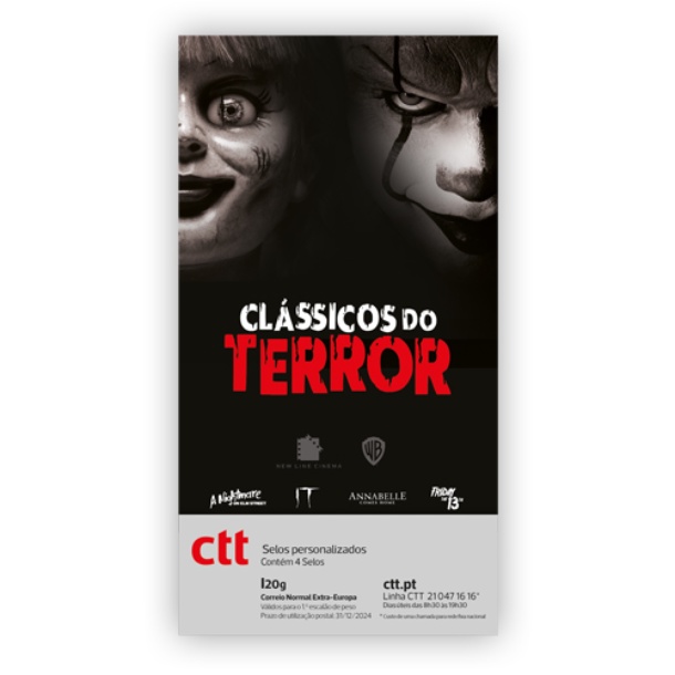 Selos Personalizados Clássicos do Terror