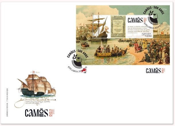 Sobrescrito 1.º Dia com Bloco Camões - 500 Anos