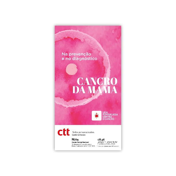 Selos e Postais Personalizados Cancro da Mama