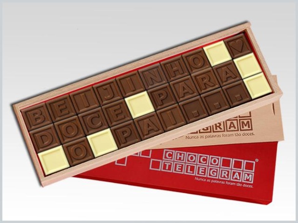 ChocoTelegram. BEIJINHO DOCE PARA O PAI...