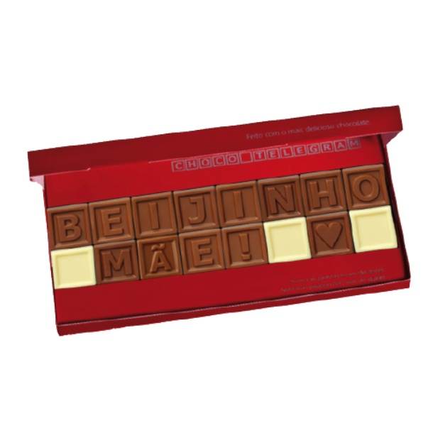 Chocotelegram doce p/ a mãe