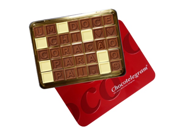 ChocoTelegram - UM DOCE CHI CORAÇÃO PARA O PAI