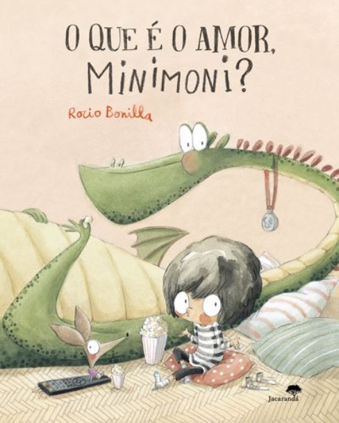 Capa do livro infantil ' O QUE É O AMOR, MINIMONI?', de Rocío Bonilla