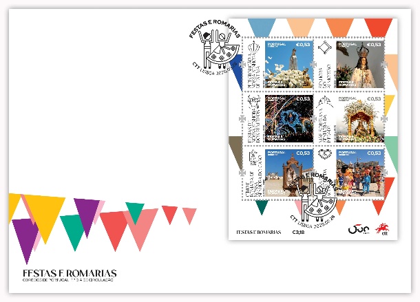 Sobrescrito com Folha Miniatura Festas e Romarias