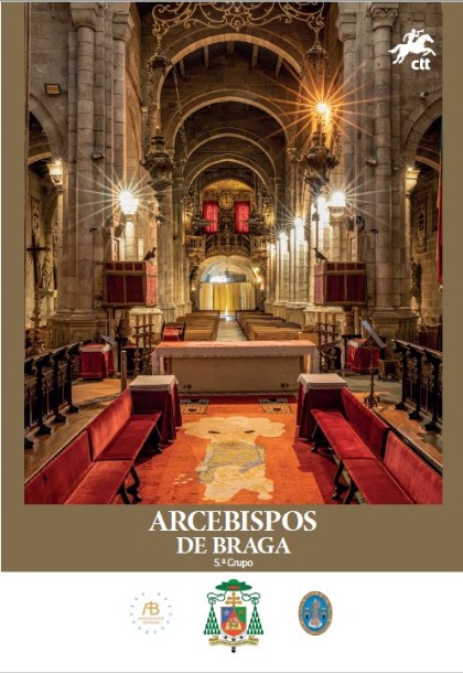 Pagela com Série e Bloco Arcebispos de Braga - 5.º