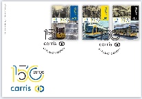 Sobrescrito 1.º Dia com Série Carris - 150 Anos