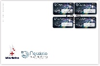 FDC Etiquetas Aquário Vasco da Gama - Sala Lula