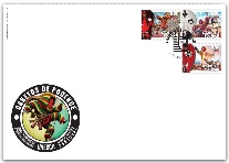 Sobrescrito 1.º Dia com Selos Caretos Podence