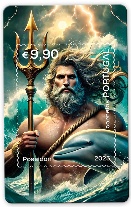 Crypto Stamp Heróis da Mitologia - Poseidon