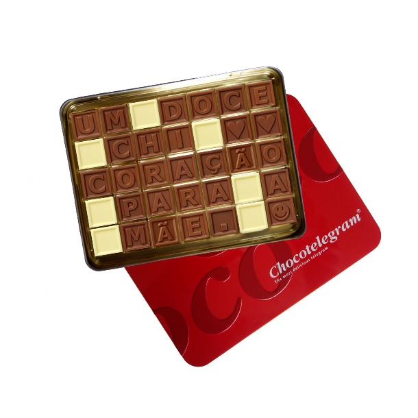 ChocoTelegram-Lata 35 Quadrados UM DOCE 