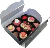 Cx. Sweet Média com 14 Bombons e Fig de Chocolate