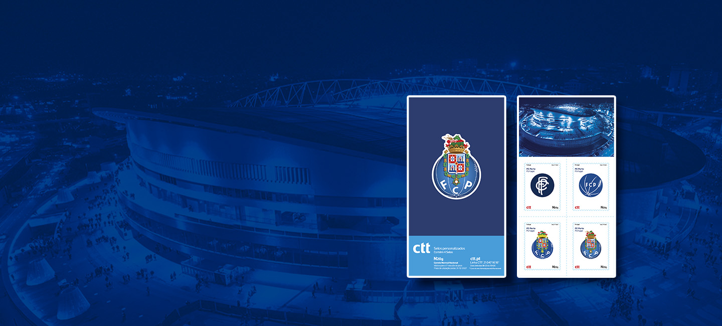 Imagem da Booklet do FC do Porto em fundo azul